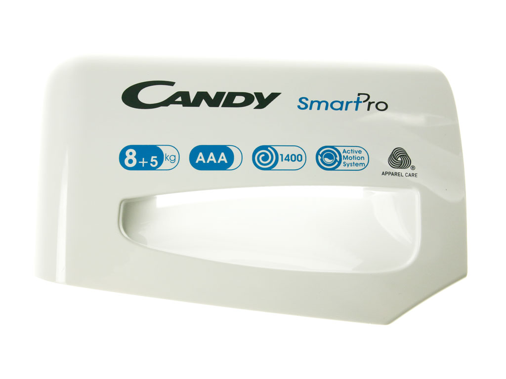 Přední čelo / madlo násypky pračky 43028661 CANDY / HOOVER, originál