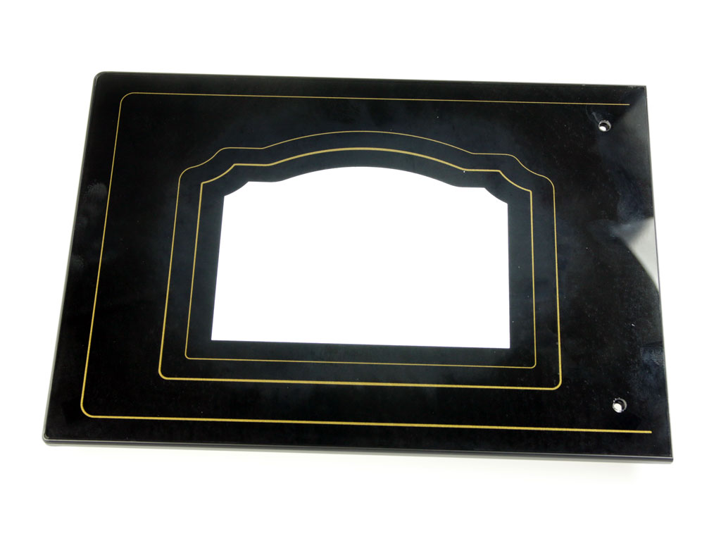 Přední sklo dvířek mikrovlnné trouby GORENJE MO4250CLB 481427