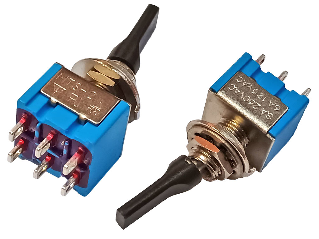 Přepínač páčkový - 2 polohy ON-ON    