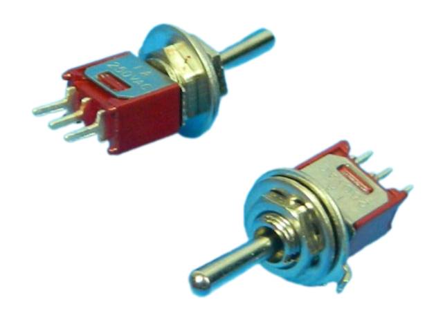 Přepínač páčkový - 3 polohy ON-OFF-ON    TSSM1032A2