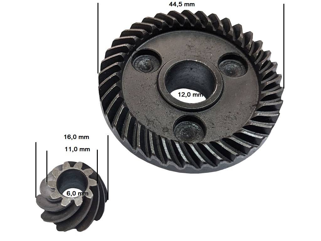 Převod uhlové brusky Makita GA5030, GA4530, GA5034, GA4034