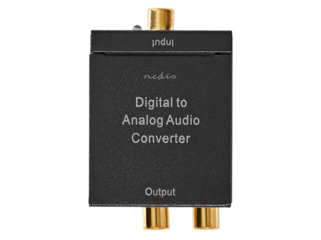 Převodník digitálního Audia 1x RCA konektor (cinch) nebo 1x Toslink / SPDIF >  2x RCA (cinch) / 3,5mm jack konektor ACON2510BK