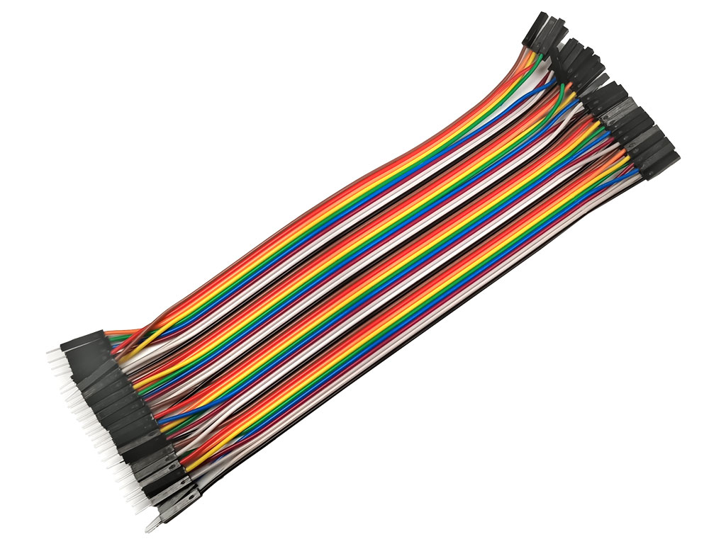 Propojovací vodiče Dupont 40 pin, 20cm, samec - samice