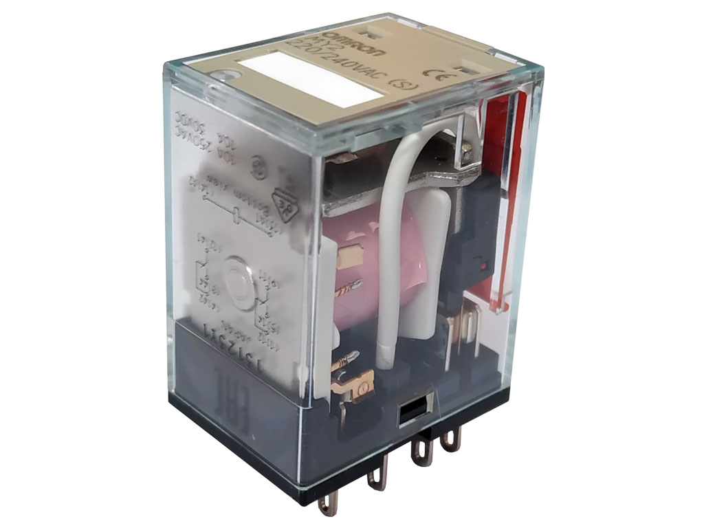 Relé 230V  2 x 220V / 10A MY2 220/240VAC (S)