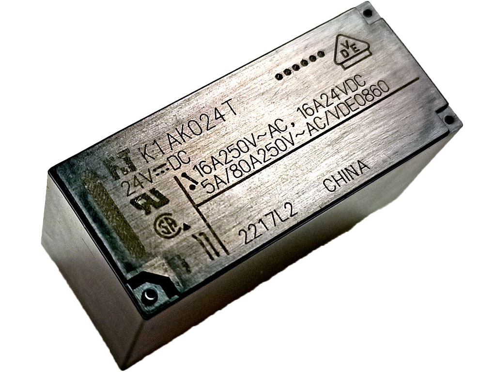 Relé 24V  1 x 250V / 16A  FTR-K1AK024T Fujitsu