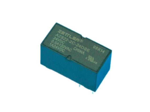 Relé 24V   2 x 230V / 2A ZETTLER AZ822-2C-24DSE