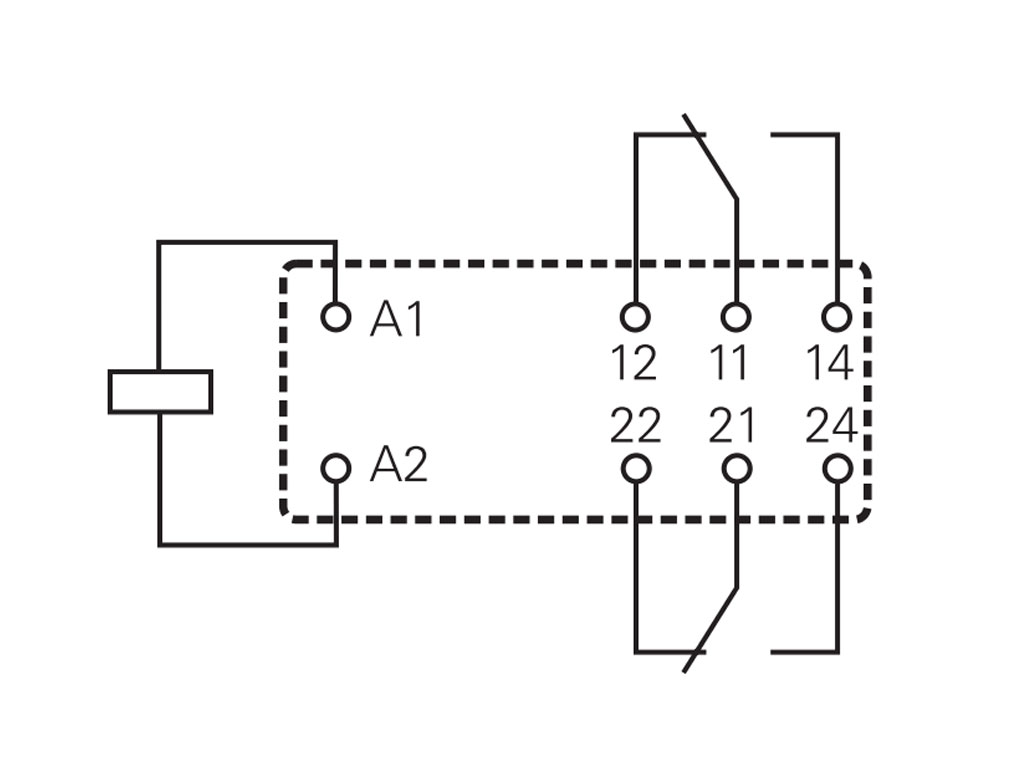 Relé 5V DC 2 x 250V AC / 8A, 30V DC / 8A RT424005, 5-1393243-9 TE Connectivity