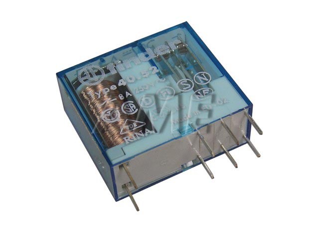 Relé 6V   2 x 230V / 8A