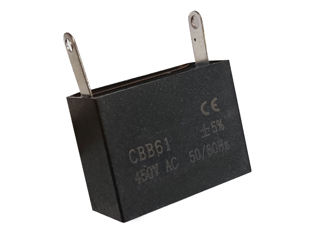 Rozběhový kondenzátor 2.0uF /  450V CBB61,  vývody faston 