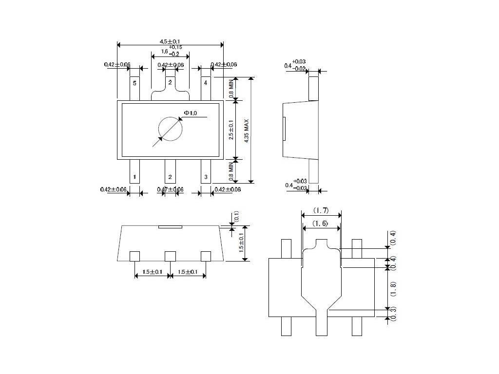 S-1172B12-U5T1G pouzdro SOT89-5