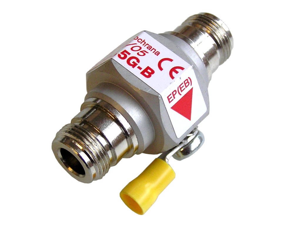 SAT + PL přepěťová ochrana širokopásmová  USPKO-N-350-3,5G-B / koaxiální přepěťová ochrana širokopásmová konektor N / N