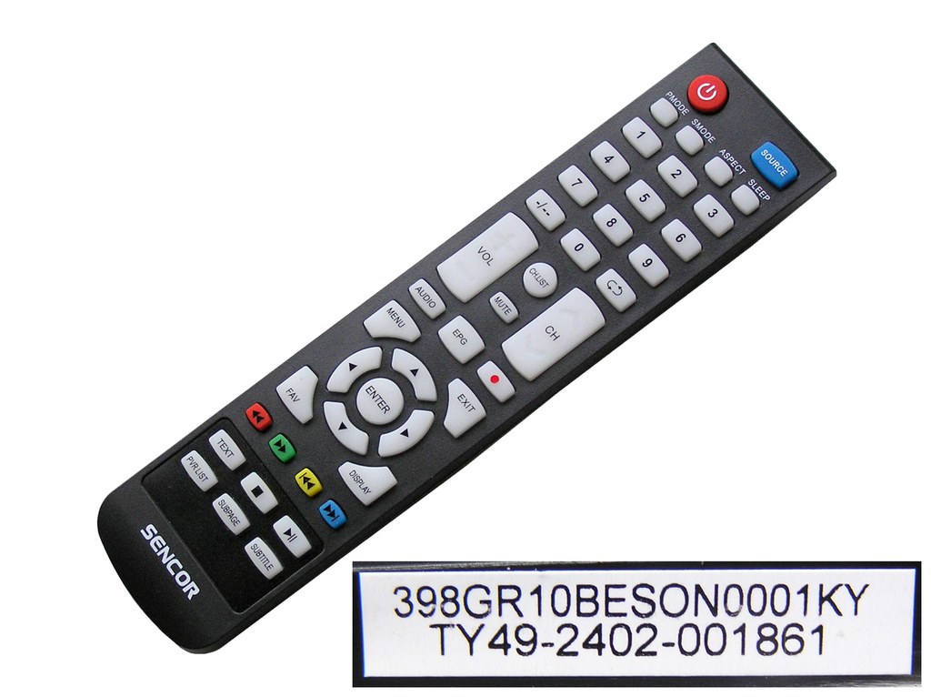 SLE43F19TCS Dálkový ovladač Sencor originální 398GR10BESON0001KY