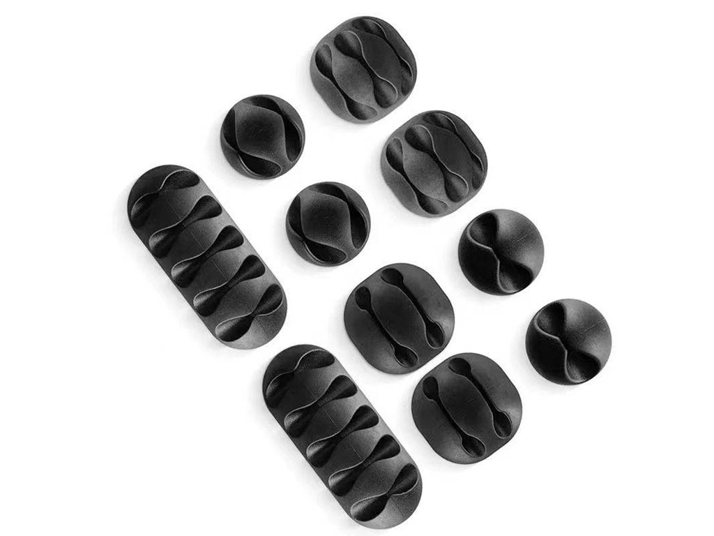 SWISSTEN kabelový management- klipy na kabely (set 10ks na blistru)