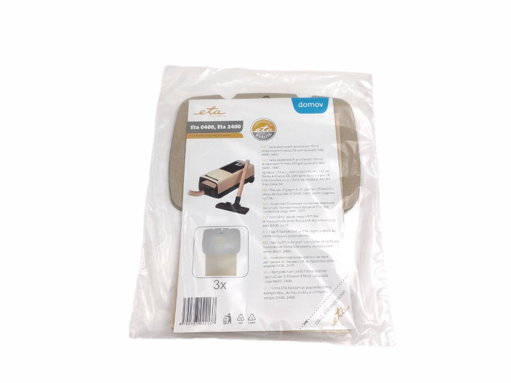 Sáčky do vysavače Eta 0400, 2400, papírové pytlíky do vysavače sada 3ks ( ETA 0400 68000 )