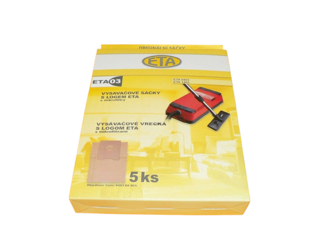 Sáčky do vysavače Eta 0403, papírové pytlíky do vysavače  sada 5ks ( ETA 0403 68000, 0403 68 803 )