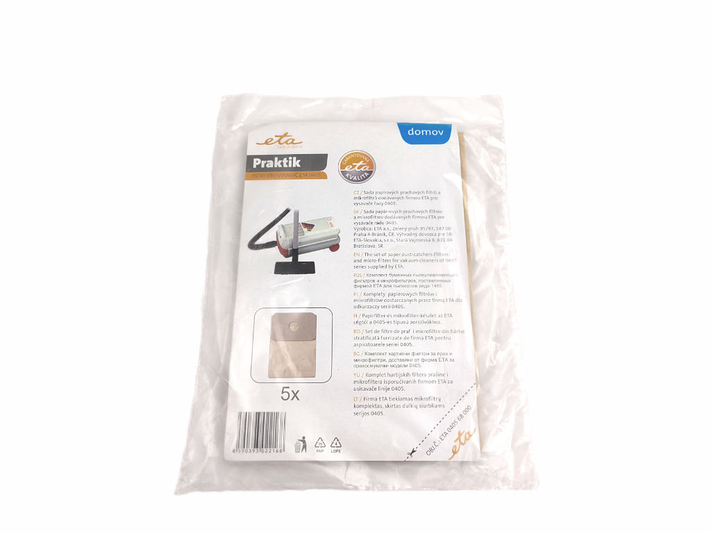 Sáčky do vysavače Eta 0405, papírové pytlíky do vysavače sada 5ks ( ETA 0405 68000 )