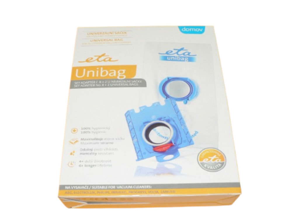 Sáčky do vysavače Eta unibag startovací set č.8, 2ks + 1ks adaptér, 990068070 (Eta 990068070)