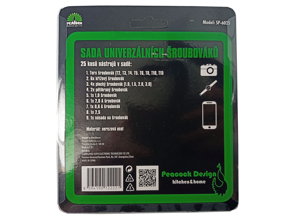 Sada 25 ks univerzálních šroubováků v pouzdře Konnoc SP-6025