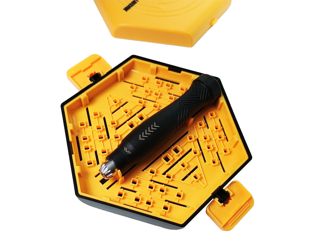 Sada nářadí Jakemy JM-8185, sada šroubováků 25 v 1 + stavebnice, sada mikrobitů H4 ( 1/6" ) 