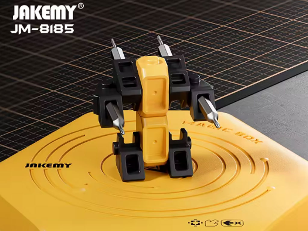 Sada nářadí Jakemy JM-8185, sada šroubováků 25 v 1 + stavebnice, sada mikrobitů H4 ( 1/6" ) 