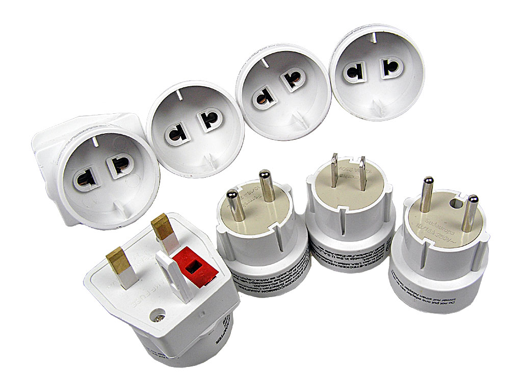 Síťový adapter - redukce 4 dílná cestovní sada
