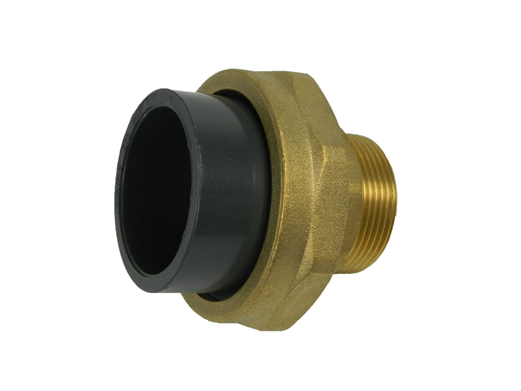 Šroubení PVC lepení / vnitřní závit mosaz  D 50 x 1 1/2"