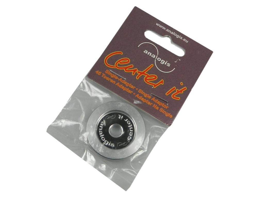 Středová redukce gramofonu pro singly CENTER IT ANALOGIS