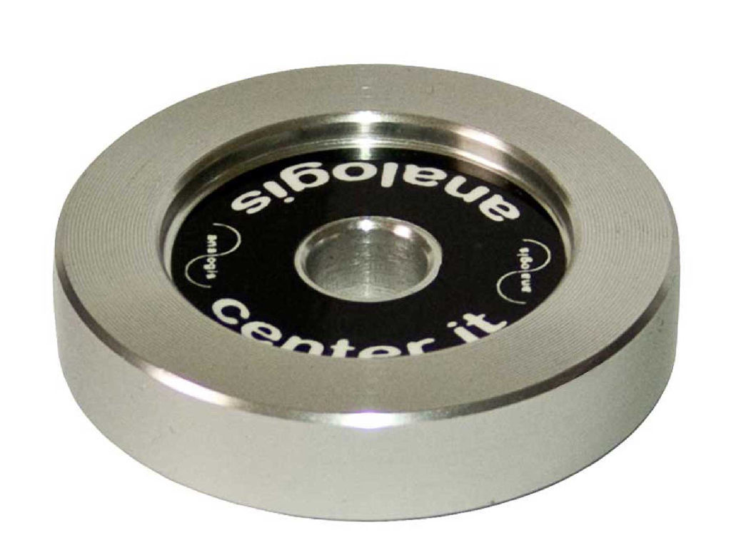 Středová redukce gramofonu pro singly CENTER IT ANALOGIS