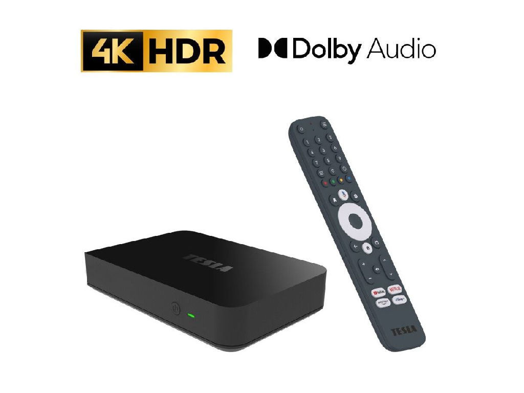 TESLA MediaBox XT850 Android TVmultimediální přehrávač a DVB-T2 set-top box