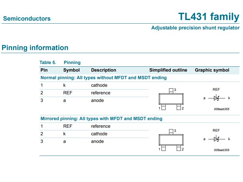 TL431   SMD  pouzdro SO-23 / TL431AFDT normálně piny