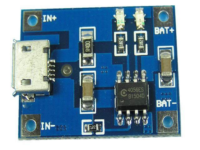 TP4056 / 4056ES modul nabíjení Liion - varianta A s konektorem mikro USB
