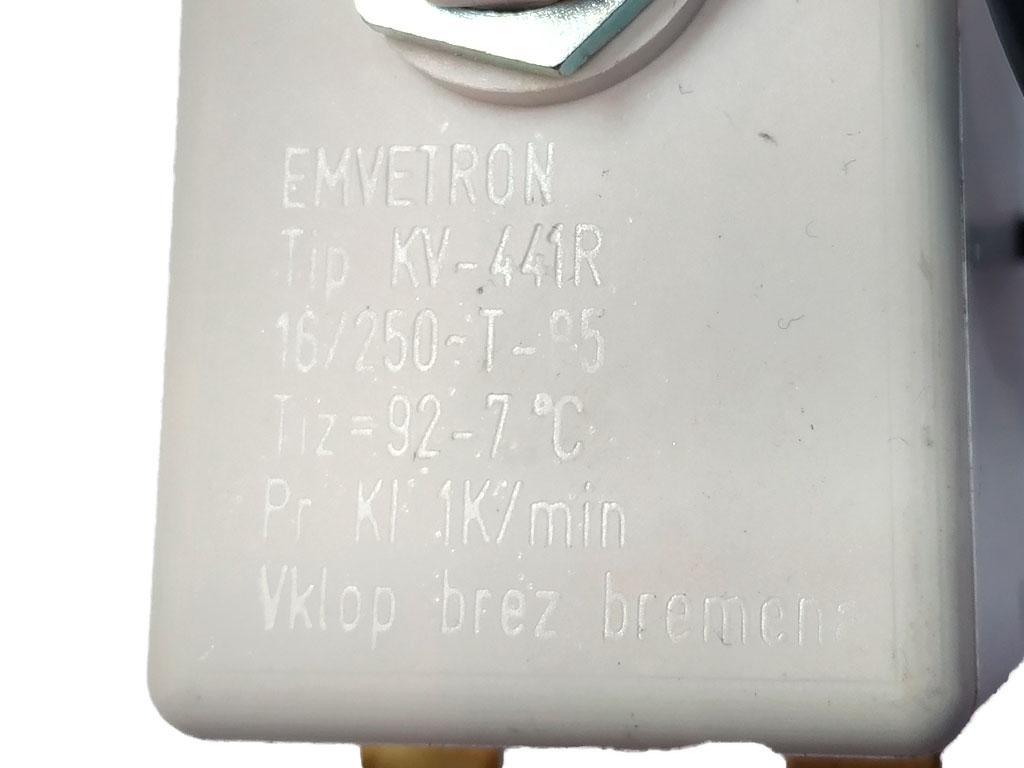 Tepelná pojistka bojleru Tatramat KV441