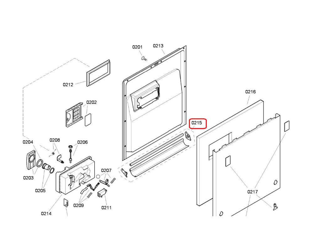 Těsnění spodní dveří myčky SIEMENS  BOSCH 00298534, originál
