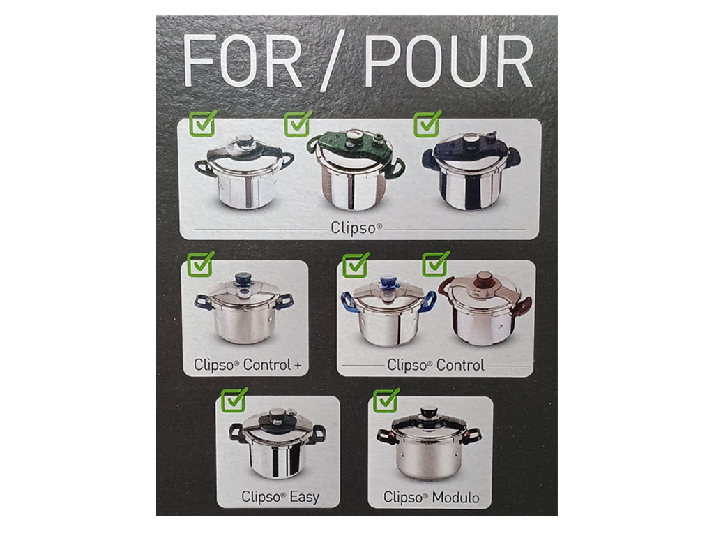 Těsnění tlakového hrnce / papiňáku 8L / 10L,  SEB, Tefal - Clipso Control, Clipso, Modulo