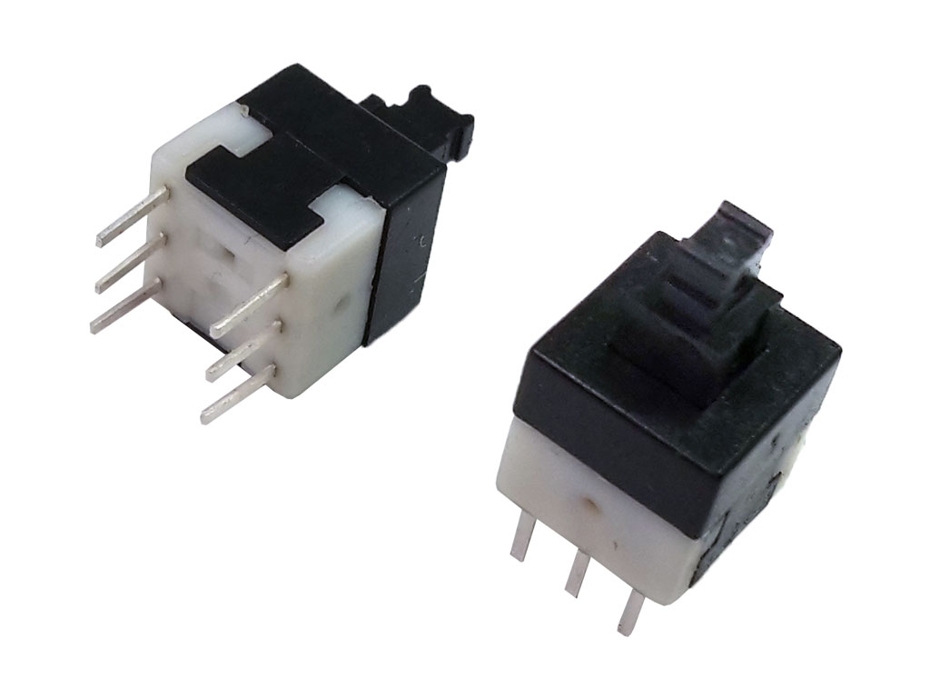 Tlačítko bez aretace / mikro přepínač do plošného spoje / spínač přístrojový, 8 x 8mm 