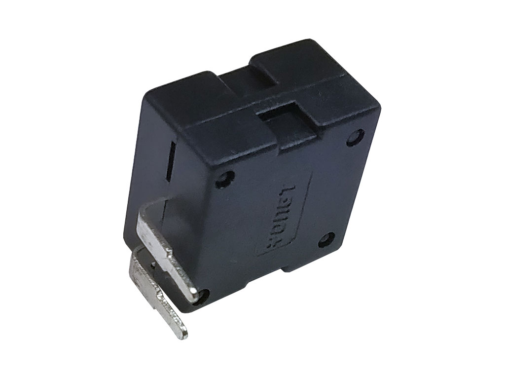 Tlačítko s aretací, izostat / mikro spínač / vypínač KAN červený