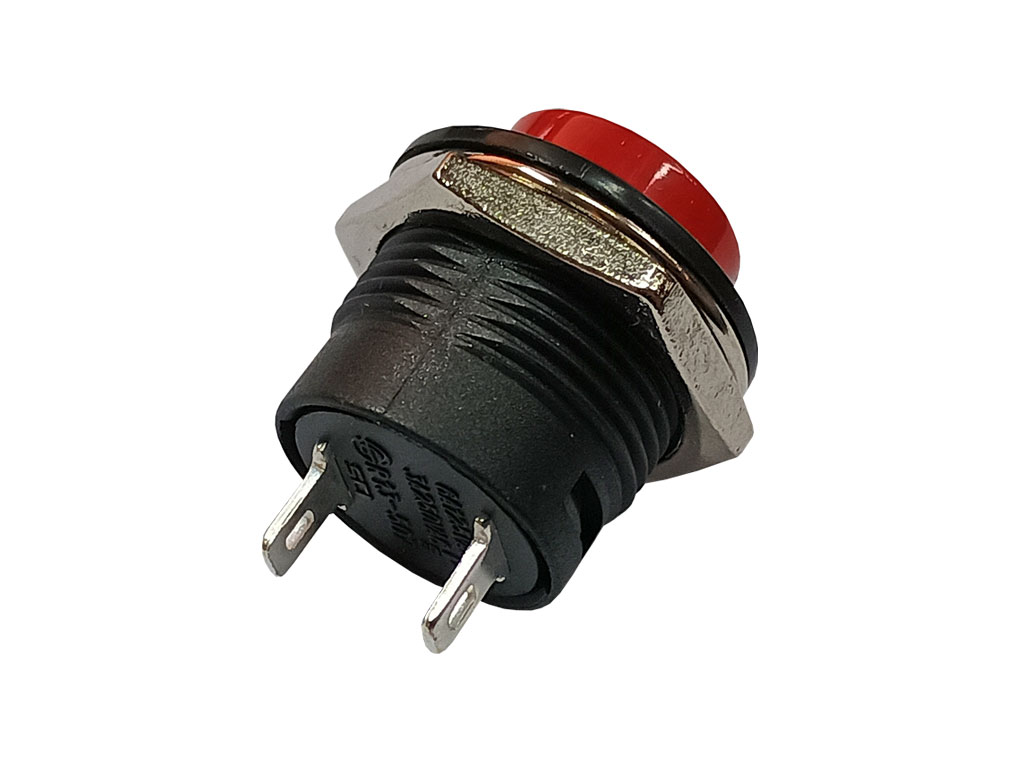 Tlačítko spínač kulatý červený PS507A-BR