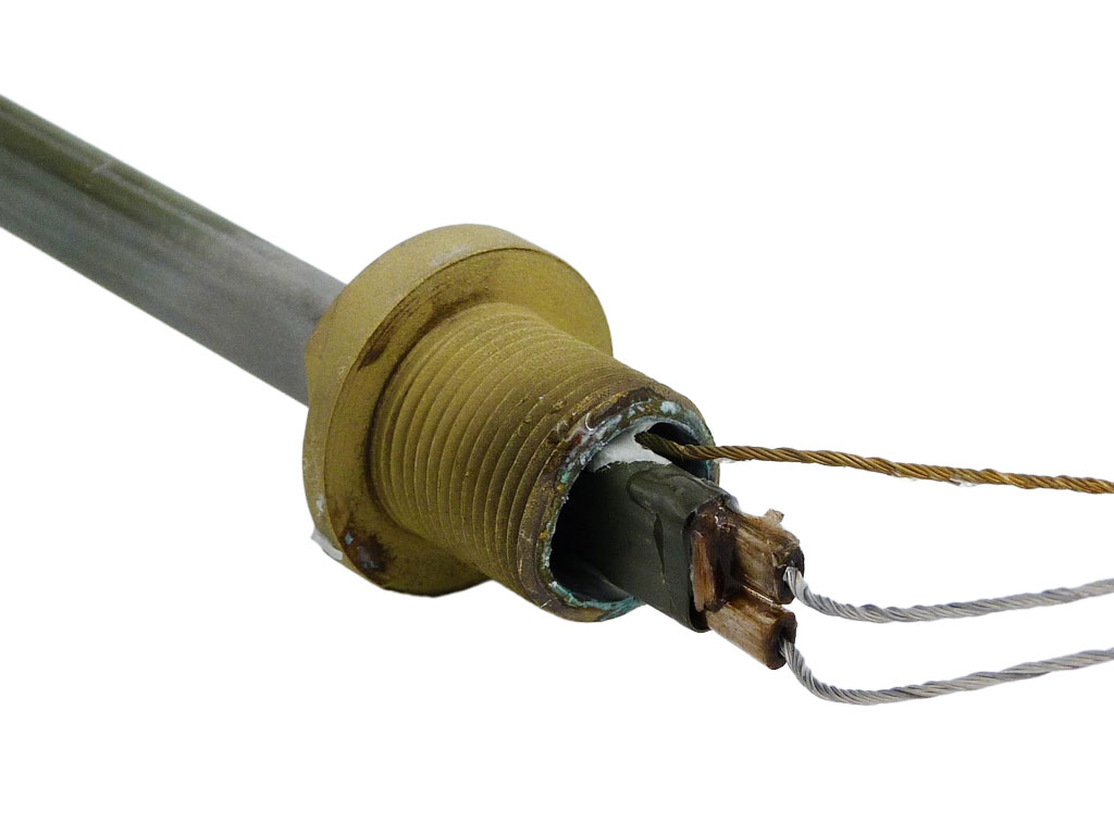 Topné těleso 1600 W 230 V "U" šroubové maximka l=370mm zahnuté