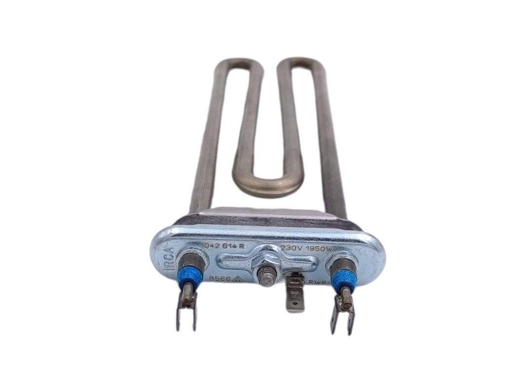 Topné těleso 1950 W, l = 235 mm, s pojistkou, úzká příruba, do pračky