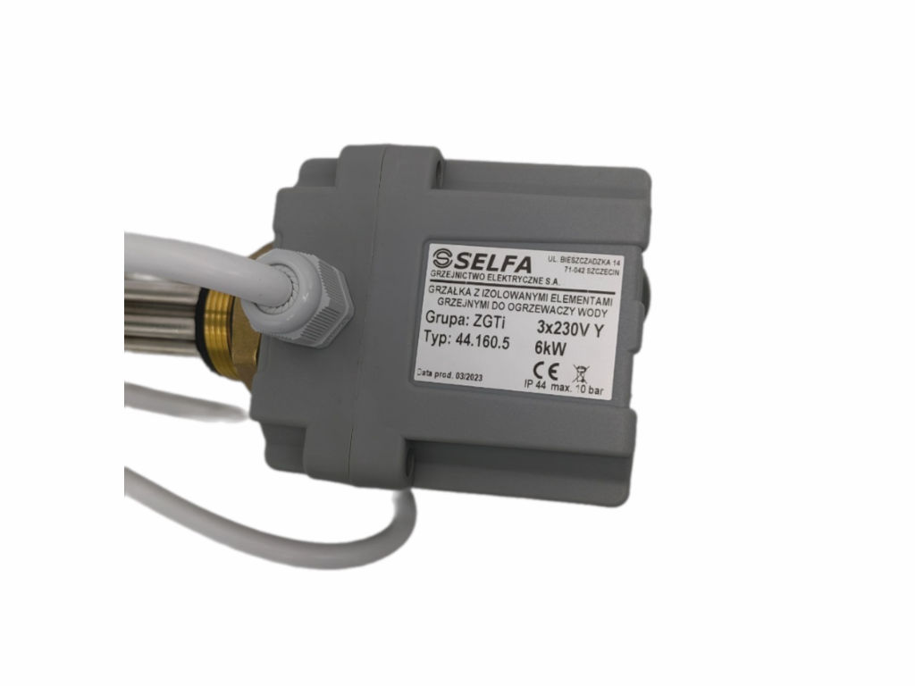 Topné těleso 6000W 3x230V s termostatem závit G 6/4"