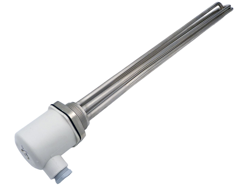 Topné těleso 7,5 KW / 400V elektrokotel, bojler chrom 7500 W, délka 510mm