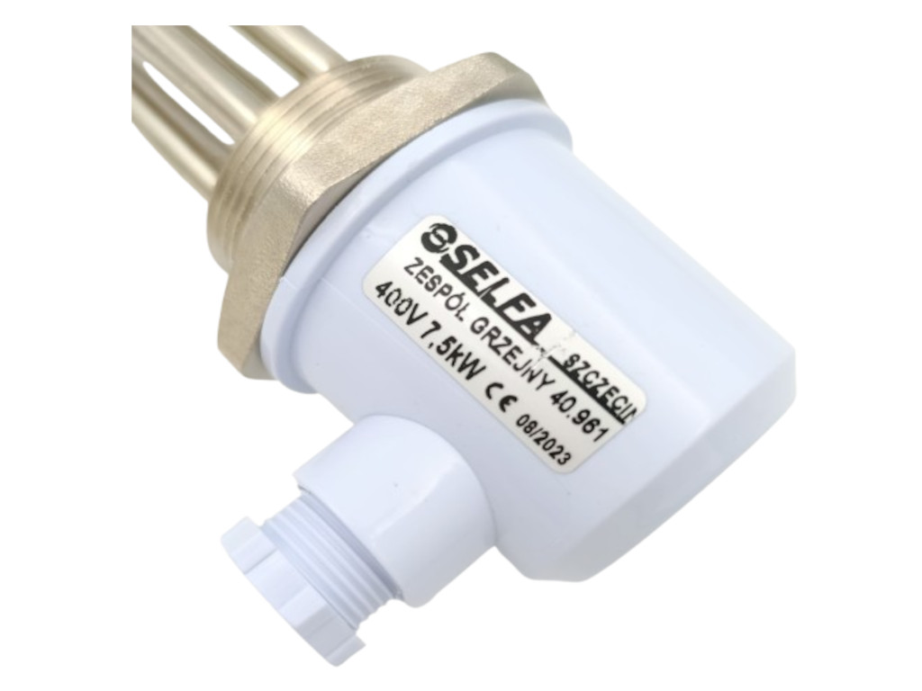 Topné těleso 7,5 KW elektrokotel, bojler chrom 7500 W, délka 520mm