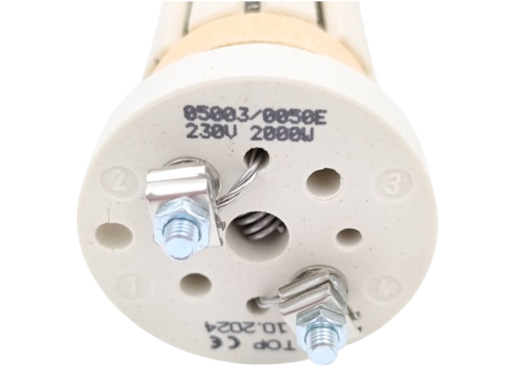 Topné těleso keramické 2000 W 6 článků, 380 mm