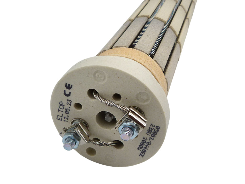 Topné těleso keramické 2000 W, 8 článků, 500 mm, ohřívač vody DZD Dražice