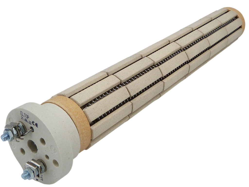 Topné těleso keramické 2400 W 6 článků, 380 mm, ohřívače vody DZD Dražice