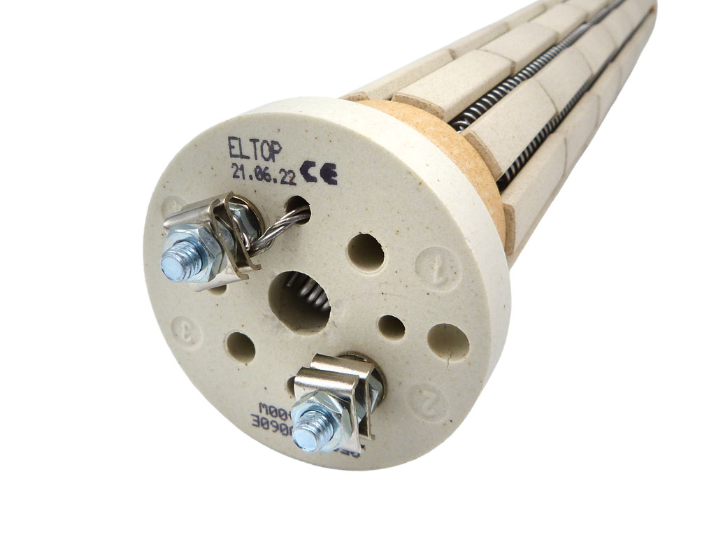 Topné těleso keramické 2400 W 6 článků, 380 mm, ohřívače vody DZD Dražice