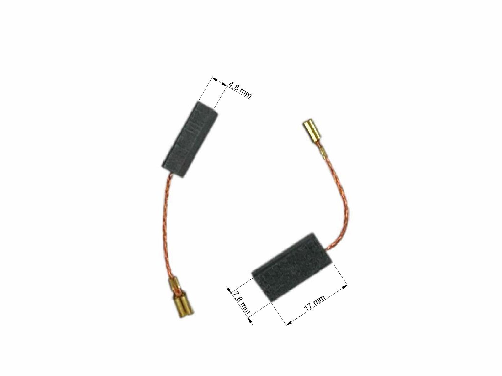 Uhlíky Bosch 2ks, 4,8 x 7,8 x 17,0 mm, 1607014144, uhlíky do elektromotorů