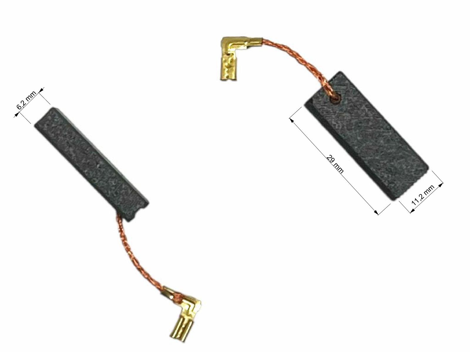 Uhlíky Bosch 2ks, 6,2 x 11,2 x 29,0 mm, 1607014170, uhlíky do elektromotorů