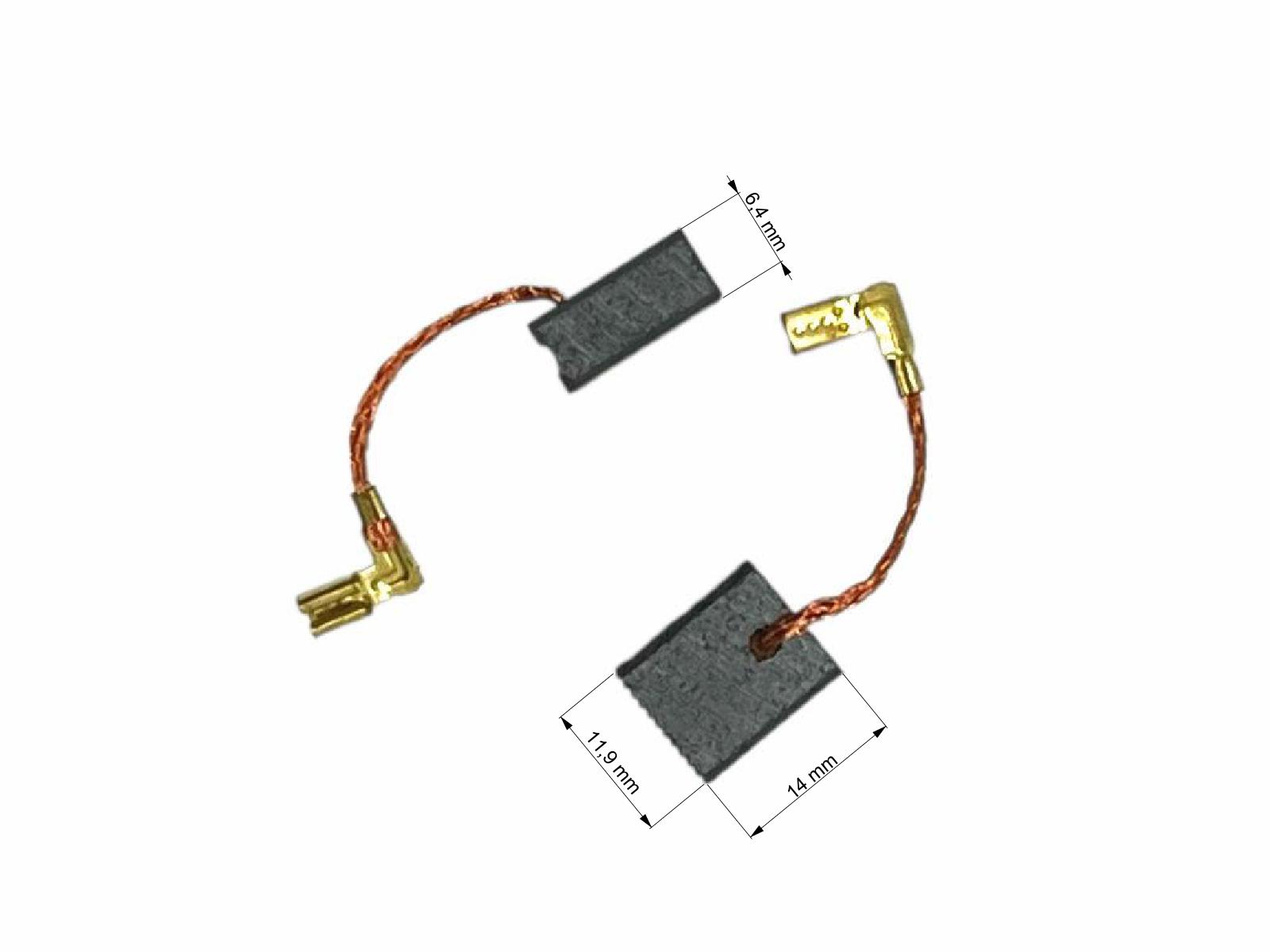 Uhlíky Dewalt 2ks, 6,4 x 11,9 x 14,0 mm, N442427, uhlíky do elektromotorů