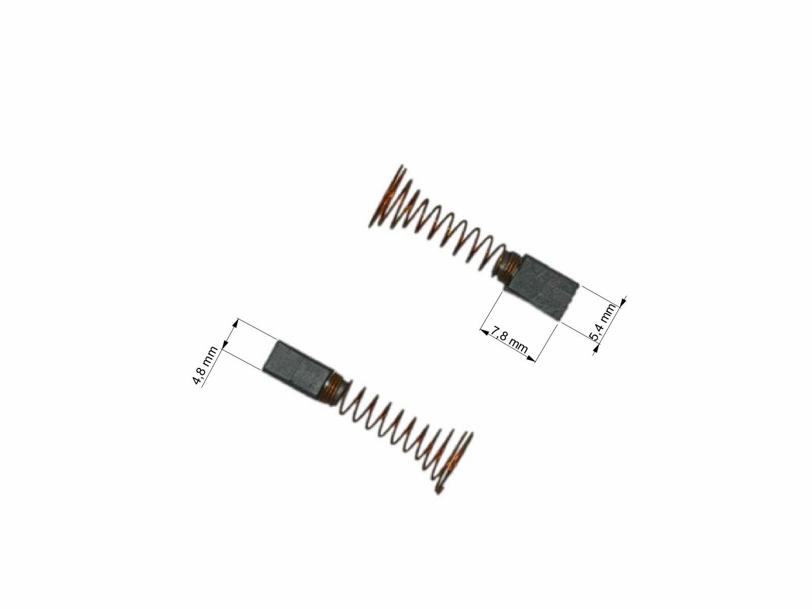 Uhlíky Dremel 2ks, 4,8 x 5,4 x 7,8 mm, 2615298790, uhlíky do elektromotorů